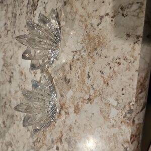 Crystal Lotus Candle Holders